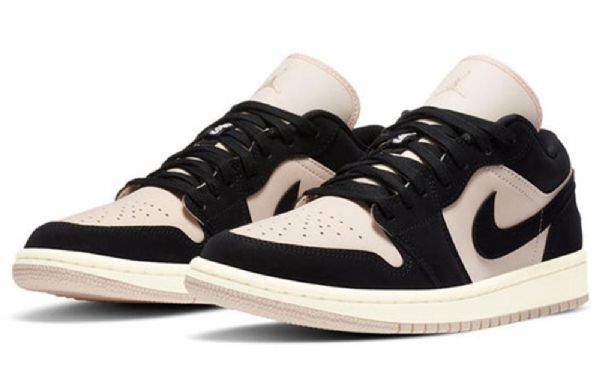 Nike Air Jordan 1 Matalat Topit Retro-koripallokengät Naisille Mustat