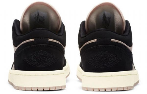 Nike Air Jordan 1 Matalat Topit Retro-koripallokengät Naisille Mustat