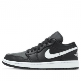 Nike Air Jordan 1 Matalat Topit Retro-koripallokengät Naisille Mustat