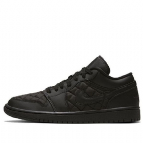 Nike Air Jordan 1 Matalat Topit Retro-koripallokengät Naisille Mustat