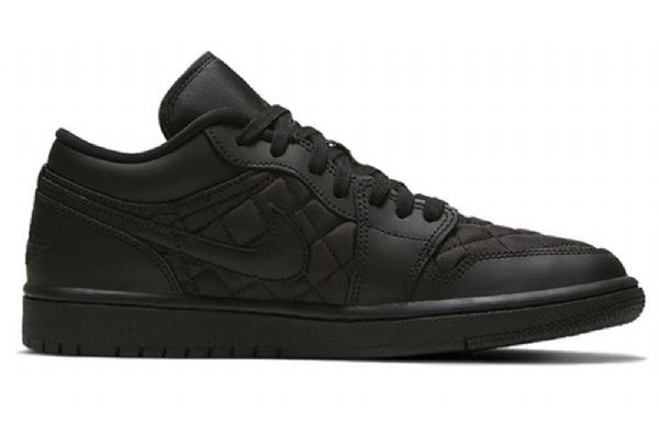 Nike Air Jordan 1 Matalat Topit Retro-koripallokengät Naisille Mustat