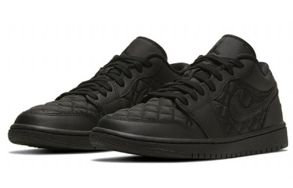 Nike Air Jordan 1 Matalat Topit Retro-koripallokengät Naisille Mustat