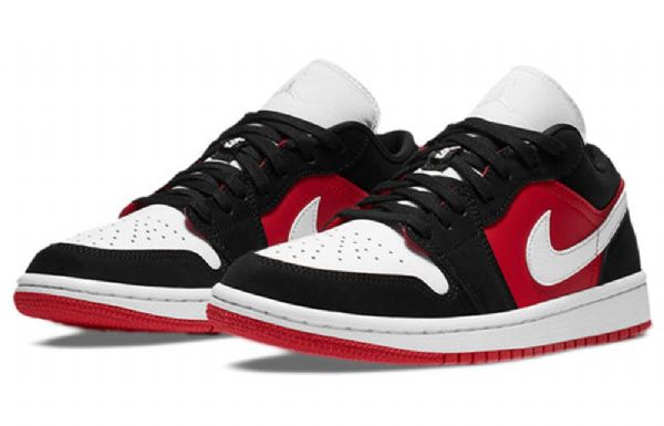 Nike Air Jordan 1 Matalat Topit Retro Koripallokengät Naisille Punainen Musta