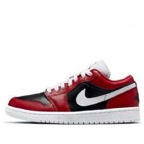 Nike Air Jordan 1 Matalat Topit Retro Koripallokengät Naisille Punainen Valkoinen