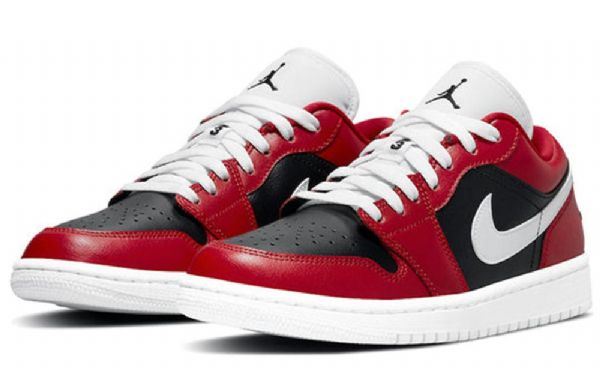Nike Air Jordan 1 Matalat Topit Retro Koripallokengät Naisille Punainen Valkoinen
