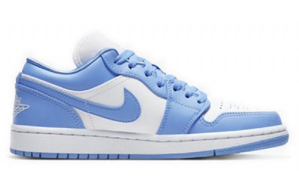 Nike Air Jordan 1 Matalat Topit Retro Koripallokengät Naisille Sininen Valkoinen