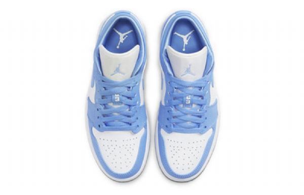 Nike Air Jordan 1 Matalat Topit Retro Koripallokengät Naisille Sininen Valkoinen