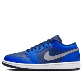 Nike Air Jordan 1 Matalat Topit Retro Koripallokengät Naisille Sininen Valkoinen
