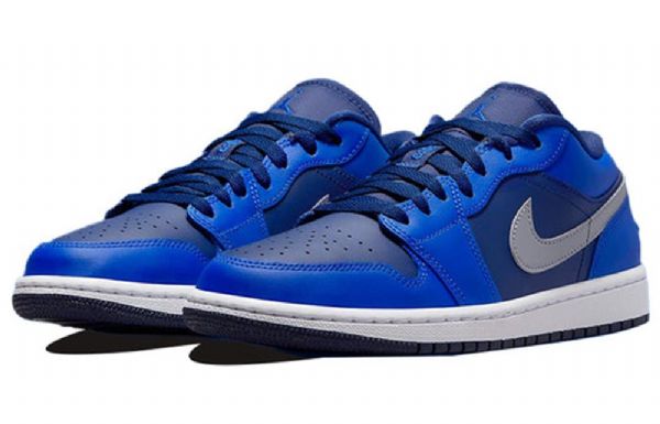 Nike Air Jordan 1 Matalat Topit Retro Koripallokengät Naisille Sininen Valkoinen