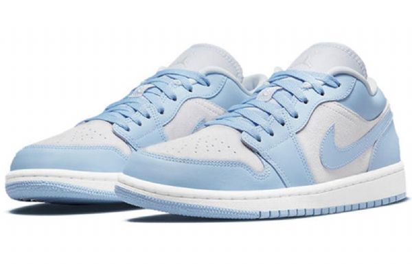 Nike Air Jordan 1 Matalat Topit Retro-koripallokengät Naisille Vaaleansiniset