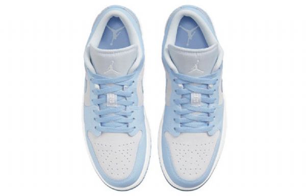 Nike Air Jordan 1 Matalat Topit Retro-koripallokengät Naisille Vaaleansiniset