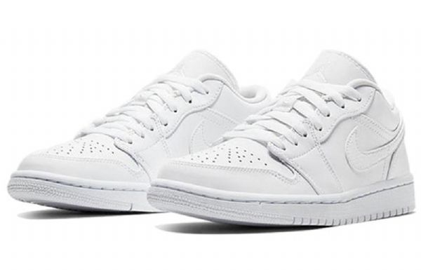 Nike Air Jordan 1 Matalat Topit Retro Koripallokengät Naisille Valkoinen