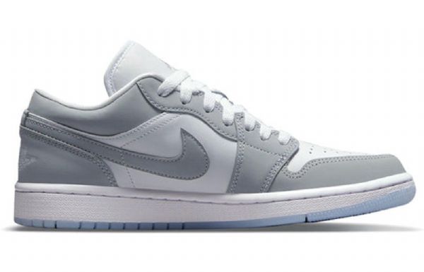 Nike Air Jordan 1 Matalat Topit Retro Koripallokengät Naisille Valkoinen Harmaa