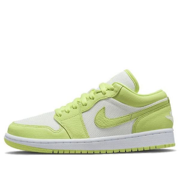 Nike Air Jordan 1 Matalat Topit Retro Koripallokengät Naisille Vihreä Valkoinen