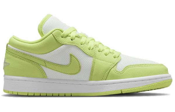 Nike Air Jordan 1 Matalat Topit Retro Koripallokengät Naisille Vihreä Valkoinen