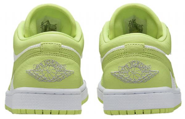 Nike Air Jordan 1 Matalat Topit Retro Koripallokengät Naisille Vihreä Valkoinen