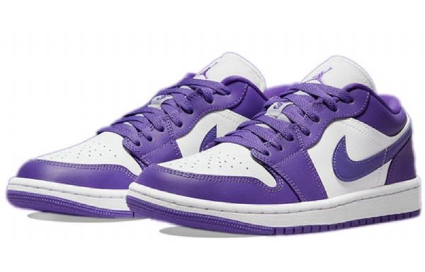 Nike Air Jordan 1 Matalat Topit Retro-koripallokengät Naisille Violetti