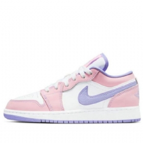 Nike Air Jordan 1 Matalat Topit Se Gs Koripallokengät Miehille Pinkki Violetti