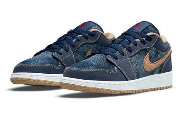 Nike Air Jordan 1 Matalat Topit Se Gs Retro Koripallokengät Miehille Laivastonsininen