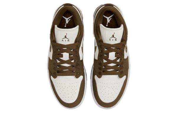 Nike Air Jordan 1 Matalat Topit Se Marathon-juoksukengät / Lenkkarit Naisille Vaalean Oliivinvihreä