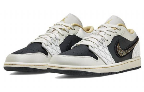 Nike Air Jordan 1 Matalat Topit Se Retro Koripallokengät Miehille Khaki Musta