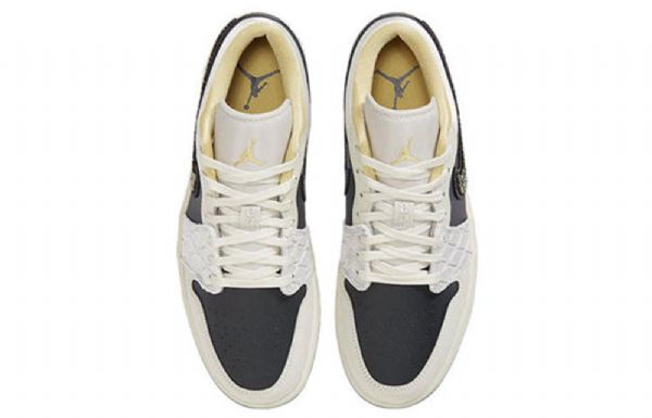 Nike Air Jordan 1 Matalat Topit Se Retro Koripallokengät Miehille Khaki Musta