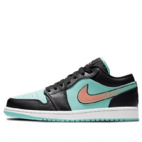 Nike Air Jordan 1 Matalat Topit Se Retro Koripallokengät Miehille Musta Turkoosi