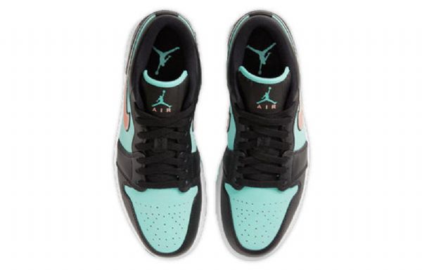 Nike Air Jordan 1 Matalat Topit Se Retro Koripallokengät Miehille Musta Turkoosi