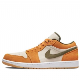 Nike Air Jordan 1 Matalat Topit Se Retro Koripallokengät Miehille Oranssi