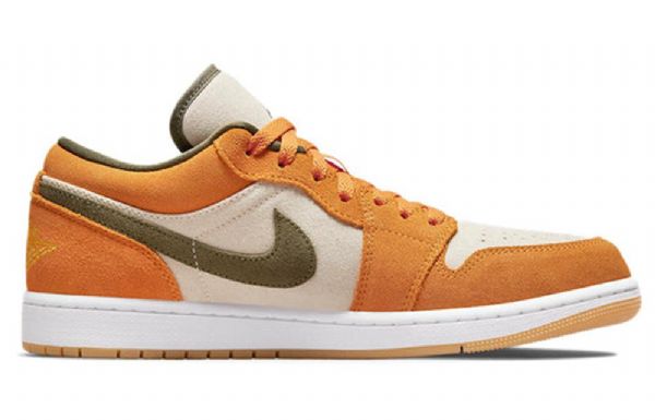 Nike Air Jordan 1 Matalat Topit Se Retro Koripallokengät Miehille Oranssi