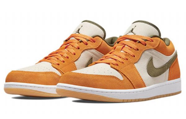Nike Air Jordan 1 Matalat Topit Se Retro Koripallokengät Miehille Oranssi