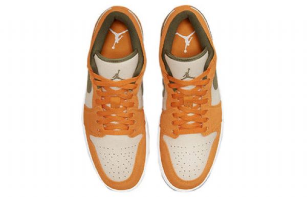 Nike Air Jordan 1 Matalat Topit Se Retro Koripallokengät Miehille Oranssi
