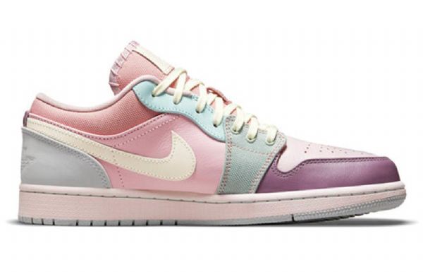 Nike Air Jordan 1 Matalat Topit Se Retro Koripallokengät Miehille Pinkki Purppuranvihreä