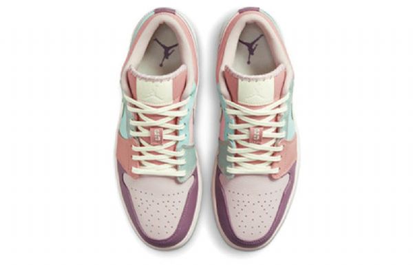 Nike Air Jordan 1 Matalat Topit Se Retro Koripallokengät Miehille Pinkki Purppuranvihreä