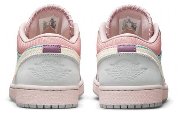 Nike Air Jordan 1 Matalat Topit Se Retro Koripallokengät Miehille Pinkki Purppuranvihreä