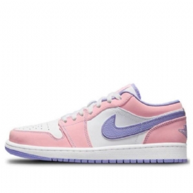 Nike Air Jordan 1 Matalat Topit Se Retro Koripallokengät Miehille Pinkki Violetti