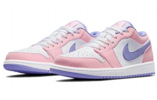 Nike Air Jordan 1 Matalat Topit Se Retro Koripallokengät Miehille Pinkki Violetti