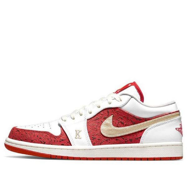 Nike Air Jordan 1 Matalat Topit Se Retro Koripallokengät Miehille Punainen Valkoinen