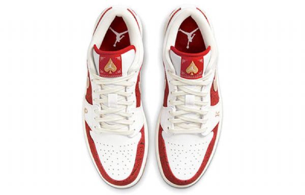 Nike Air Jordan 1 Matalat Topit Se Retro Koripallokengät Miehille Punainen Valkoinen