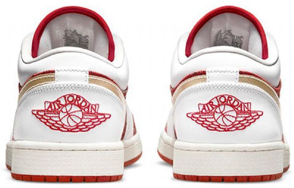 Nike Air Jordan 1 Matalat Topit Se Retro Koripallokengät Miehille Punainen Valkoinen