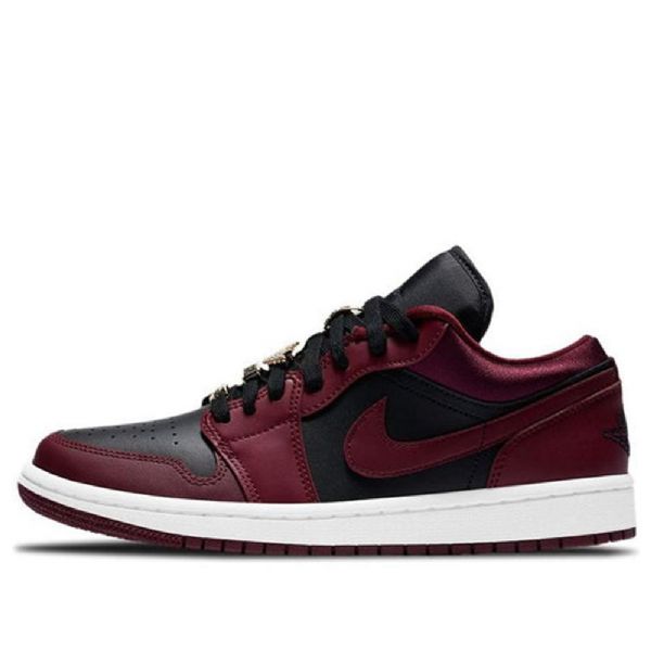 Nike Air Jordan 1 Matalat Topit Se Retro Koripallokengät Naisille Burgundy Valkoinen