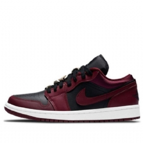 Nike Air Jordan 1 Matalat Topit Se Retro Koripallokengät Naisille Burgundy Valkoinen