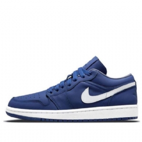 Nike Air Jordan 1 Matalat Topit Se Retro Koripallokengät Naisille Deep Royal Sininen