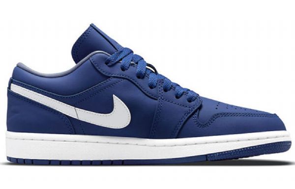 Nike Air Jordan 1 Matalat Topit Se Retro Koripallokengät Naisille Deep Royal Sininen