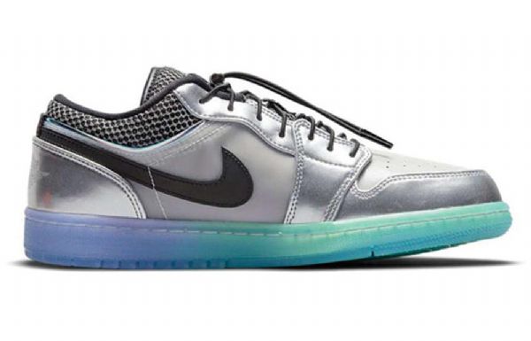 Nike Air Jordan 1 Matalat Topit Se Retro Koripallokengät Naisille Hopea