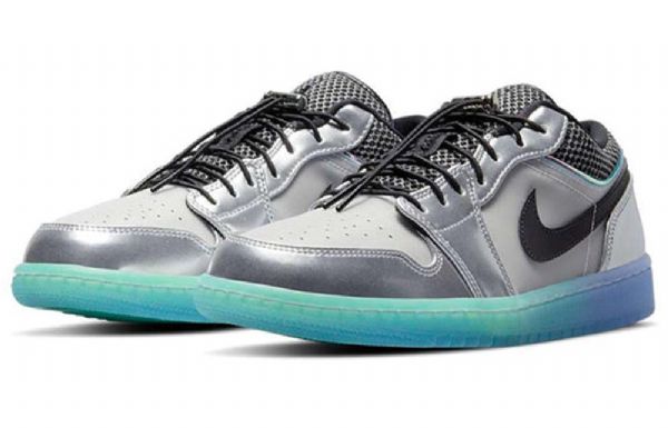 Nike Air Jordan 1 Matalat Topit Se Retro Koripallokengät Naisille Hopea