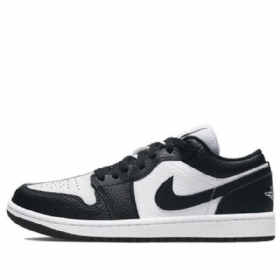 Nike Air Jordan 1 Matalat Topit Se Retro Koripallokengät Naisille Musta Valkoinen