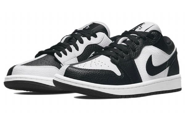 Nike Air Jordan 1 Matalat Topit Se Retro Koripallokengät Naisille Musta Valkoinen