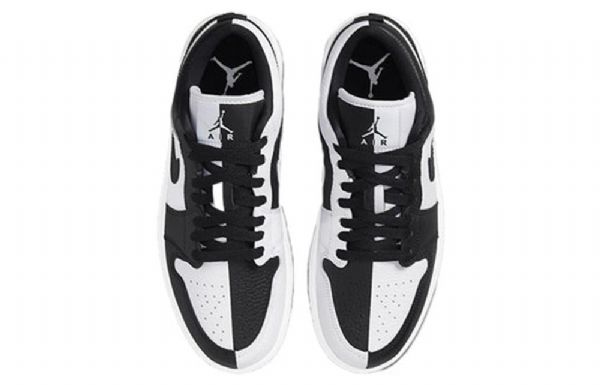 Nike Air Jordan 1 Matalat Topit Se Retro Koripallokengät Naisille Musta Valkoinen