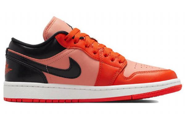 Nike Air Jordan 1 Matalat Topit Se Retro Koripallokengät Naisille Oranssi Musta